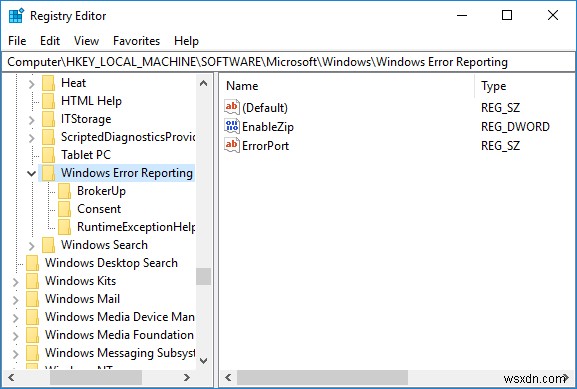 เปิดใช้งานหรือปิดใช้งานการรายงานข้อผิดพลาดของ Windows ใน Windows 10