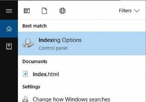 ลดความยุ่งเหยิงของ Windows Search ใน Windows 10