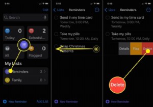 วิธีการลบการเตือนความจำบน iPhone
