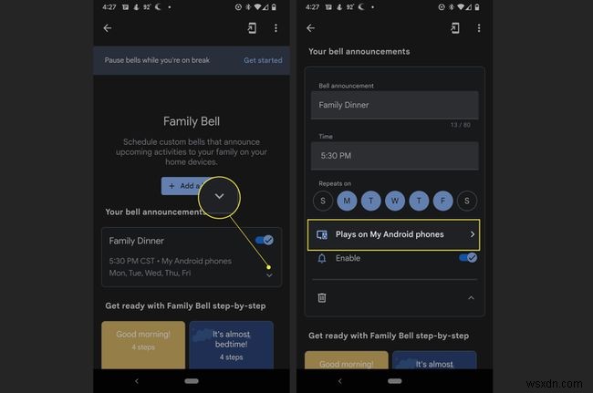 วิธีตั้งค่า Google Family Bell บน Android