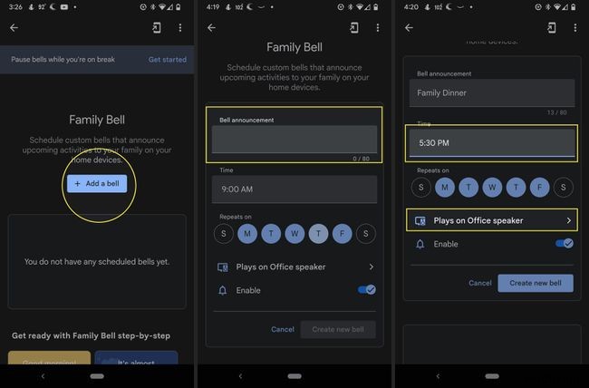 วิธีตั้งค่า Google Family Bell บน Android