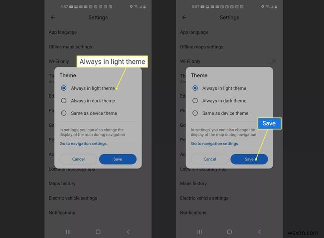 วิธีเปิด Google Maps Dark Mode บน Android