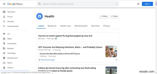 วิธีใช้ Google News เช่นเดียวกับโปรแกรมอ่านฟีด RSS