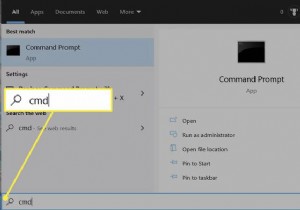 วิธีค้นหาที่อยู่ IP ในพรอมต์คำสั่ง