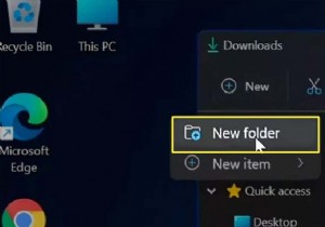 วิธีการสร้างโฟลเดอร์ใหม่ใน Windows