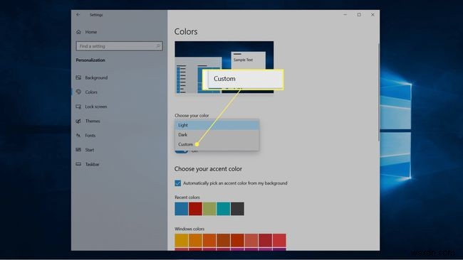 วิธีการเปลี่ยนสีแถบงานใน Windows 10
