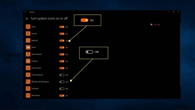 วิธีแสดงหรือซ่อนไอคอนในถาดระบบ Windows 10