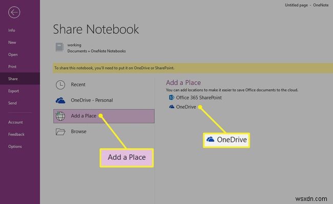 วิธีการซิงค์ OneNote กับบัญชี OneDrive ของคุณ