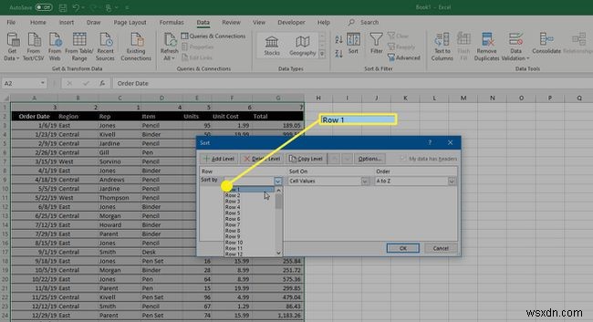 วิธีการย้ายคอลัมน์ใน Excel