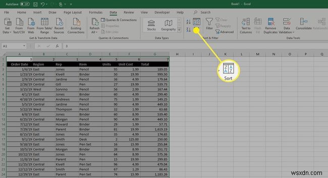 วิธีการย้ายคอลัมน์ใน Excel