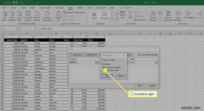 วิธีการย้ายคอลัมน์ใน Excel