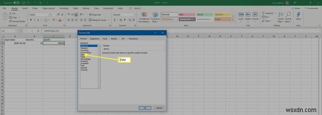 วิธีใช้ฟังก์ชัน EDATE ใน Excel