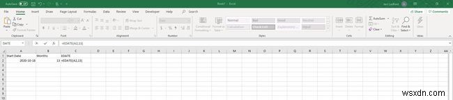 วิธีใช้ฟังก์ชัน EDATE ใน Excel