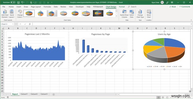 วิธีการสร้างรายงานใน Excel