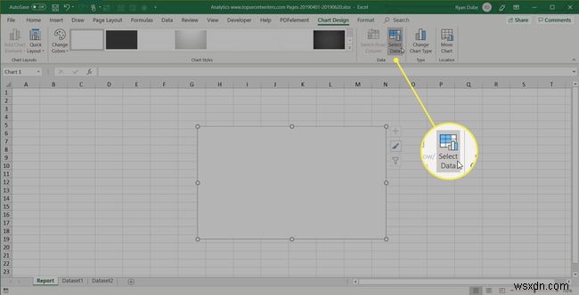 วิธีการสร้างรายงานใน Excel