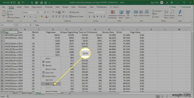 วิธีการสร้างรายงานใน Excel