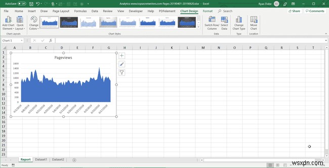 วิธีการสร้างรายงานใน Excel