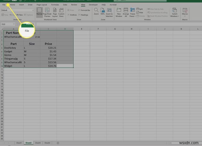 วิธีการลบหน้าใน Excel