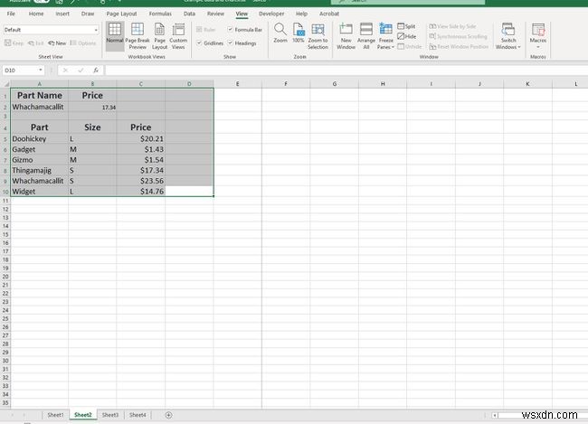 วิธีการลบหน้าใน Excel