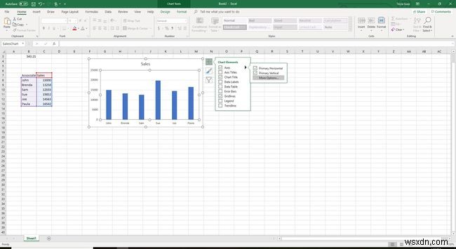 เรียนรู้วิธีแสดงหรือซ่อนแกนแผนภูมิใน Excel