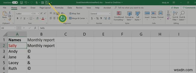 วิธีใช้เลิกทำ ทำซ้ำ และทำซ้ำใน Excel