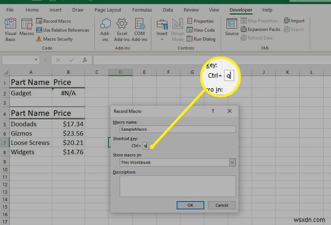 วิธีการสร้างมาโครใน Excel