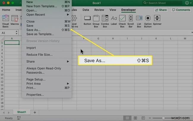 วิธีการสร้างมาโครใน Excel