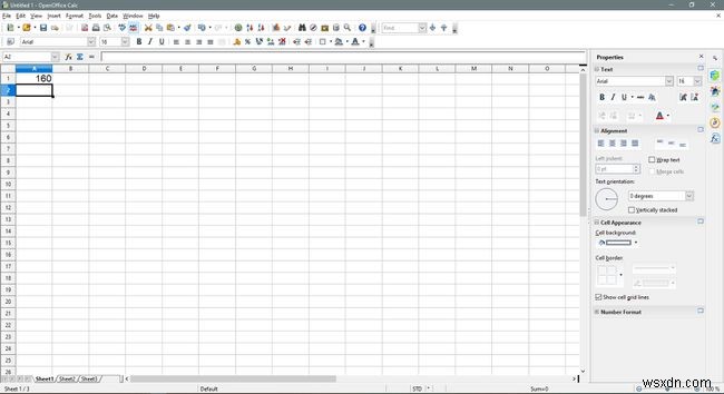 วิธีเพิ่มคอลัมน์หรือแถวของตัวเลขใน Open Office Calc