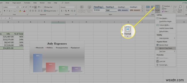 วิธีการคัดลอกชีตใน Excel