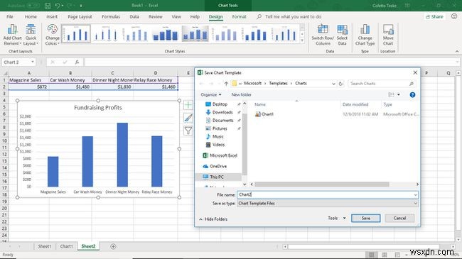 วิธีสร้างแผนภูมิใน Excel โดยใช้ปุ่มลัด