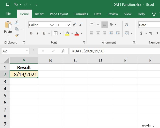 วิธีใช้ฟังก์ชัน Excel DATE