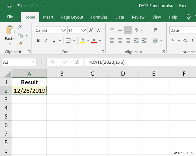 วิธีใช้ฟังก์ชัน Excel DATE