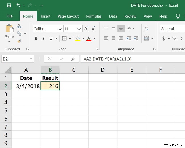 วิธีใช้ฟังก์ชัน Excel DATE