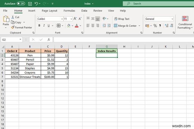 วิธีใช้ฟังก์ชัน Excel INDEX