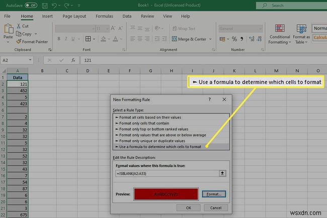 วิธีใช้ฟังก์ชัน ISBLANK ใน Excel