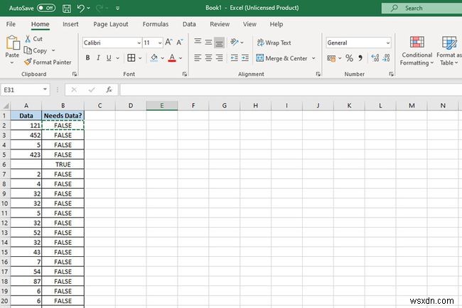 วิธีใช้ฟังก์ชัน ISBLANK ใน Excel