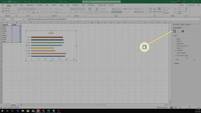 วิธีการสร้างกราฟแท่งใน Excel