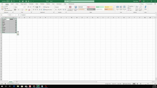 วิธีการสร้างกราฟแท่งใน Excel