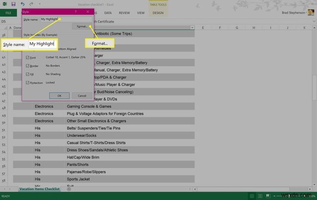 วิธีการเน้นสีใน Excel