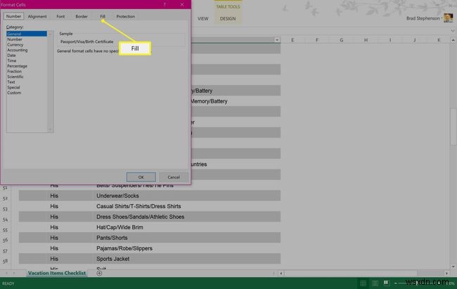 วิธีการเน้นสีใน Excel