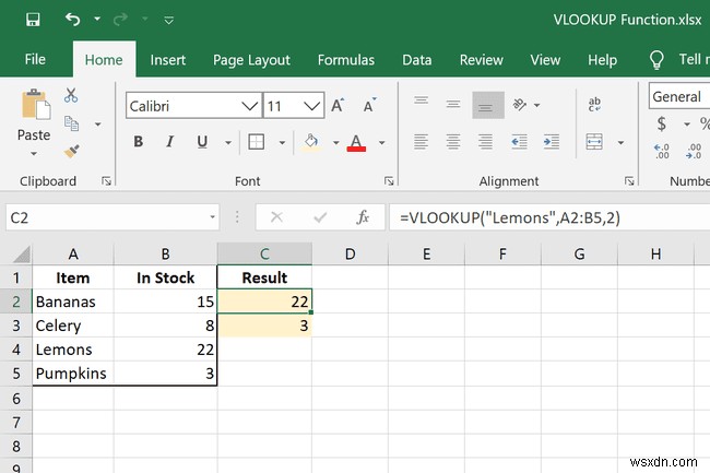 วิธีใช้ฟังก์ชัน VLOOKUP ใน Excel