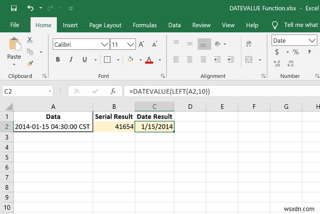 วิธีใช้ฟังก์ชัน DATEVALUE ของ Excel