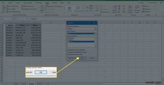 วิธีใช้ฟังก์ชันผลรวมย่อยของ Excel