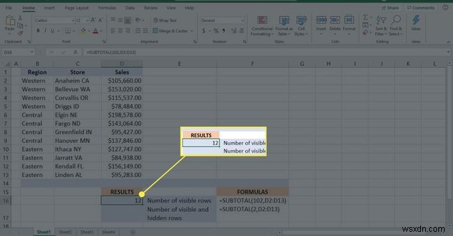 วิธีใช้ฟังก์ชันผลรวมย่อยของ Excel