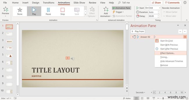 วิธีการเพิ่มเพลงใน PowerPoint