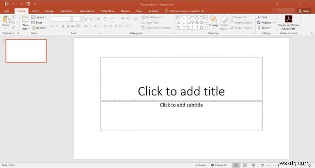 วิธีการสร้างงานนำเสนอ PowerPoint