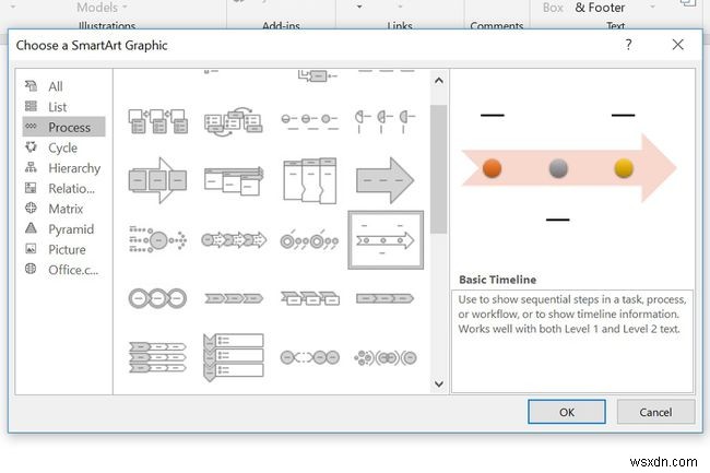 วิธีสร้างไทม์ไลน์ใน PowerPoint