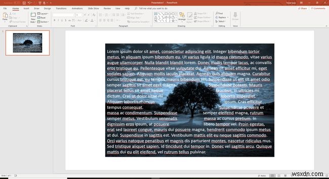 คู่มือเริ่มต้นสำหรับการตัดข้อความใน PowerPoint