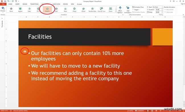 วิธีการเพิ่มแอนิเมชั่นใน PowerPoint