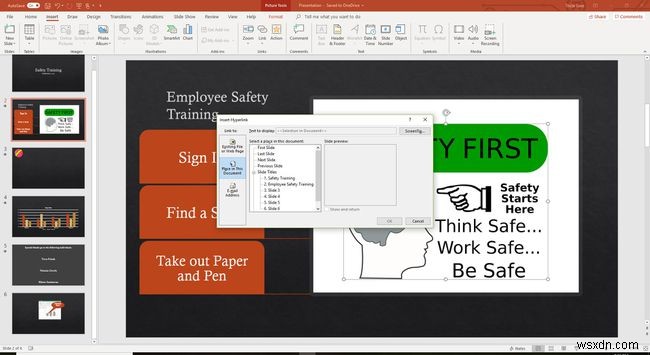 เพิ่มไฮเปอร์ลิงก์ในงานนำเสนอ PowerPoint